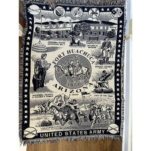 Fort HuachucaArizona United States Army Throw Quilt
